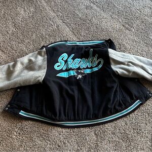 Vintage Black and Gray San Jose Sharks Jacket
